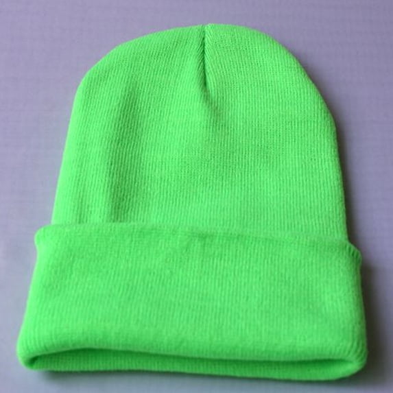 CNJKEHIUV Under 5$ Unisex Slouchy Knitting Beanie Hip Hop Cap Warm Winter Ski Hat Hot Sales Summer Sales Green One Size
