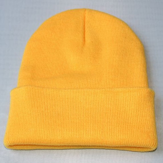 CNJKEHIUV Under 5$ Unisex Slouchy Knitting Beanie Hip Hop Cap Warm Winter Ski Hat Hot Sales Summer Sales ellow One Size