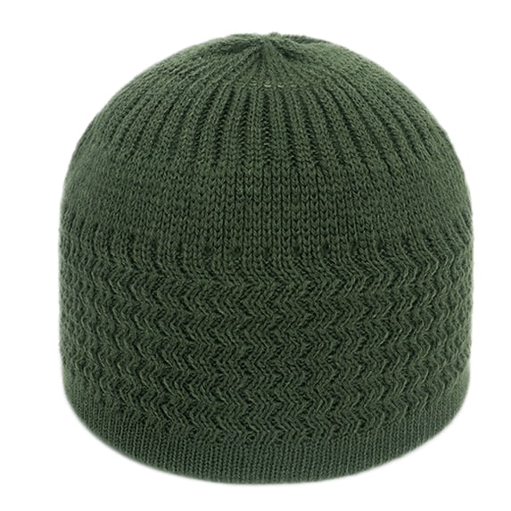 CNJKEHIUV Under 6$ Hot Sales Summer Sales Uni Fashion Keep Warm Winter Hats Knitted Wool Hemming Hat Army Green One Size