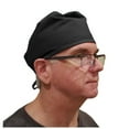 thumbnail image 1 of CNJKEHIUV Under 6$ Hot Sales Summer Sales Women Scrub Cap Black Bandage Washable Reuse Uni Mens Hat Polyester Cotton Black One Size, 1 of 3