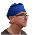 thumbnail image 1 of CNJKEHIUV Under 6$ Hot Sales Summer Sales Women Scrub Cap Black Bandage Washable Reuse Uni Mens Hat Polyester Cotton Blue One Size, 1 of 3