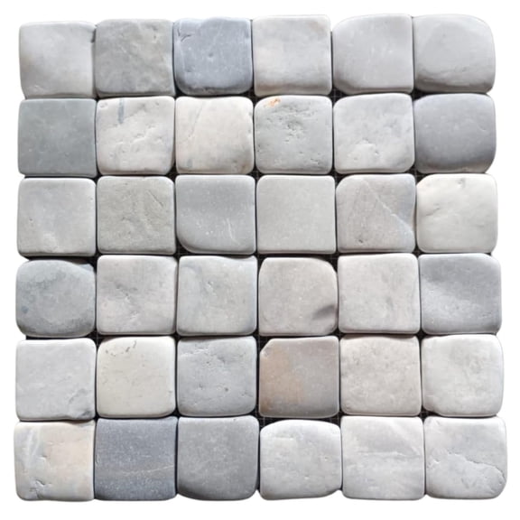 CNK Tile Bali Cloud Pebble Square Mosaic Tile 2x2