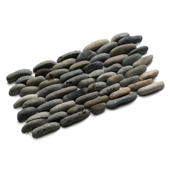 CNK Tile Bali Ocean Standing Pebble Tile - 6" x 12" Unpolished Natural Stone for Bathroom Kitchen Backsplash Pool and Outdoor Spaces - Durable Easy Installation Unique Hand-Selected Stones - Pack 1
