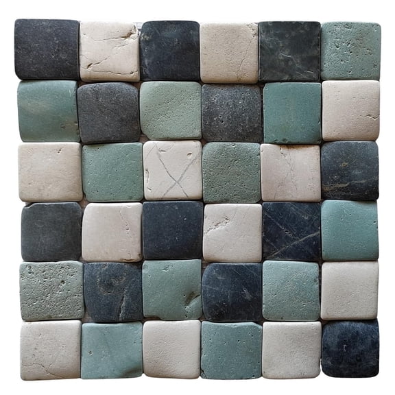 CNK Tile Bali Turtle Pebble Square Mosaic Tile 2x2