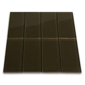 CNK Tile Chocolate Glass Subway Tile