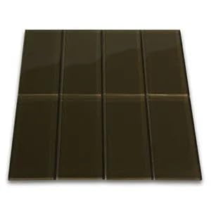 CNK Tile Chocolate Glass Subway Tile