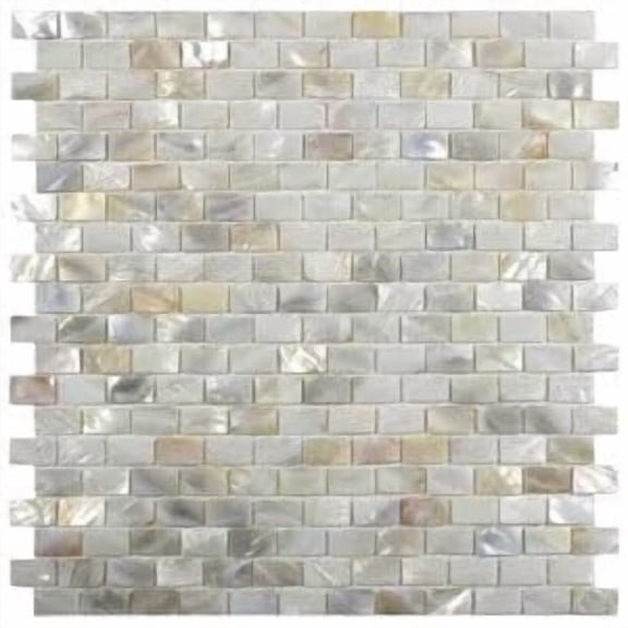 CNK Tile Cream Brick Pearl Shell Tile
