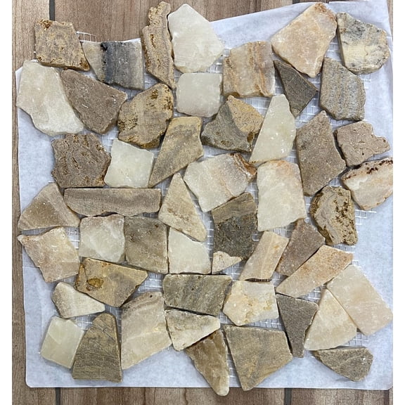CNK Tile Glazed Java Tan and White Quartz
