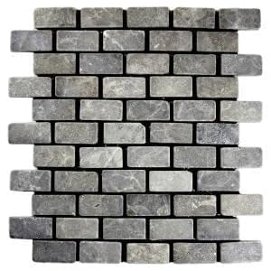 CNK Tile Light Grey Mini Stone Subway Tile