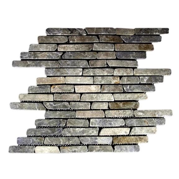 CNK Tile Light Grey Pencil Stone Mosaic Tile