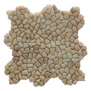 CNK Tile Mix Quartz 12x12 Mini Tumbled Marble Mosaic Tile