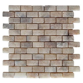 CNK Tile Mix Quartz Subway 1x2 Marble Mosaic Tile