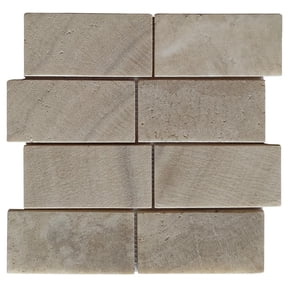 CNK Tile Mix Quartz Subway 3x6 Marble Mosaic Tile