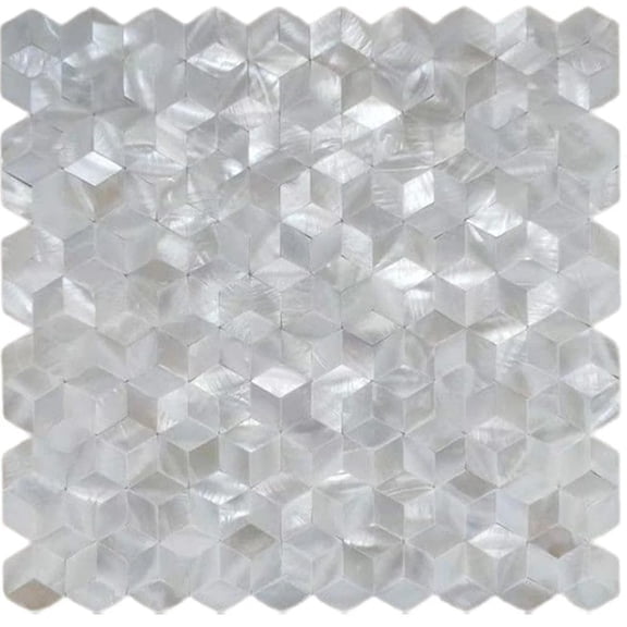 CNK Tile Rhombus Groutless Pearl Shell Tile