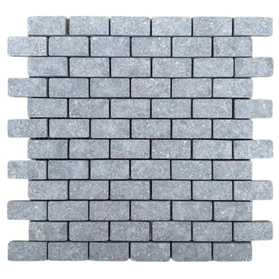 CNK Tile Stone Grey Subway 1x2 Marble Mosaic Tile