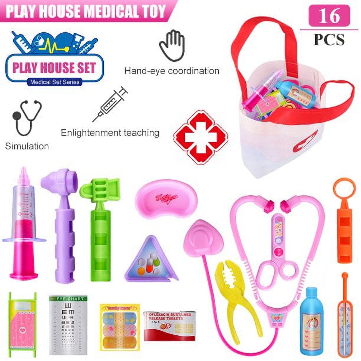 Loewten Kit Doctor Kit Kids Doctor Playset Kit for Kids Boys Girls Fun Role Playing Game