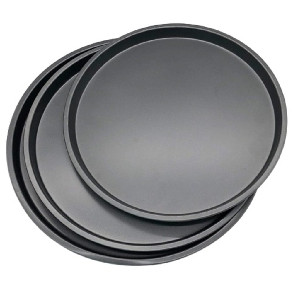 CNKOO 3Pcs Round Pizza Pan Non Stick Bakeware Pizza Pan for Oven Heavy
