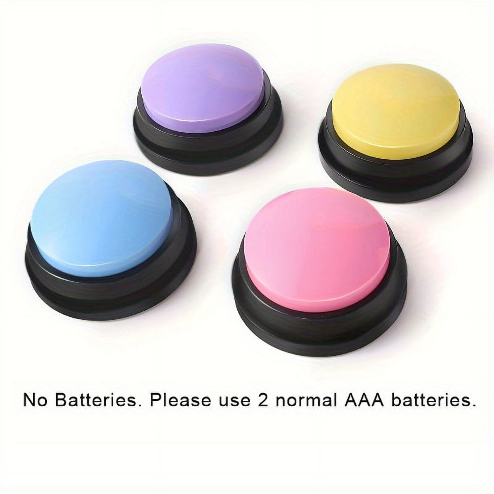 CNKOO 4pcs Pet Training Buttons Dog Recording Buzzer Toys Plastic ...