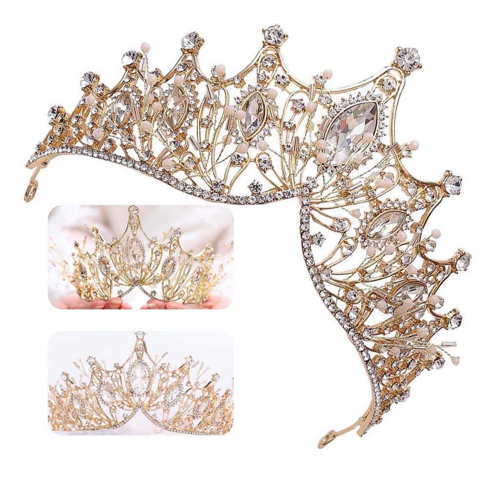 CNKOO Baroque Queen Crown, Brides Bridesmaids Rhinestone 