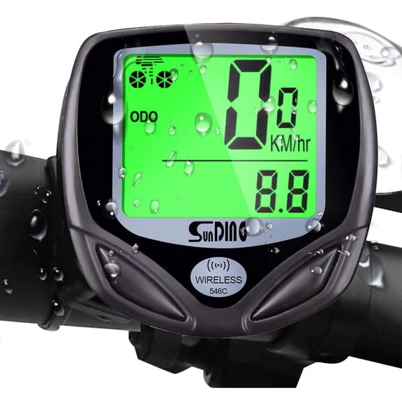 CNKOO Bicycle Speedometer and Odometer Wireless Waterproof Cycle Bike Computer with LCD Display & Multi-Functions