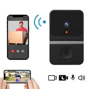 CNKOO Doorbell Camera Wireless,Smart Video Doorbell Cam Home Intercom Night Vision WiFi Rechargeable Security Doorbell Cameras,2-Way Audio,APP Control ,Doorbell Camera for Apartment