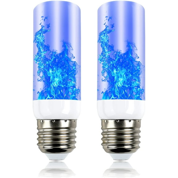 CNKOO E27 LED Simulated Realistic Burning Fire Flame Effect Flickering Light Bulb (2 Pack)