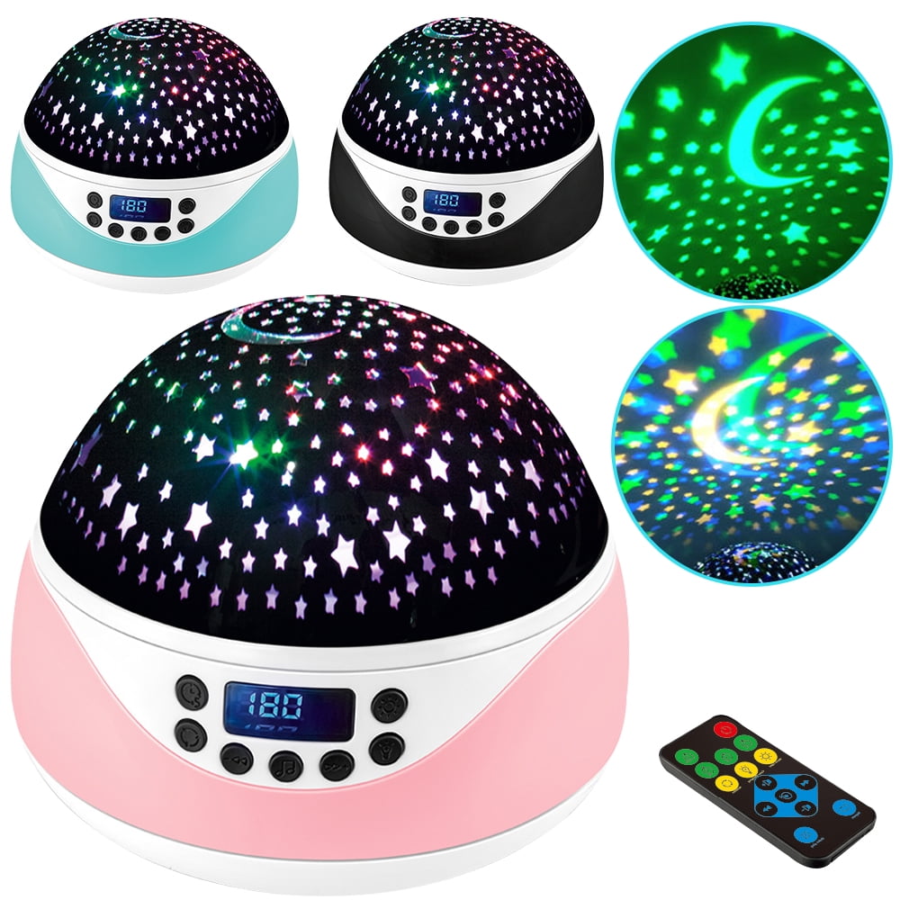 CNKOO Night Light for Kids with Music&Timer Baby Night Light Star Projector White Noise Machine for Baby Sleeping Soother12 Soothing Sounds Remote Control Timer for Nursery Children Girls Boys