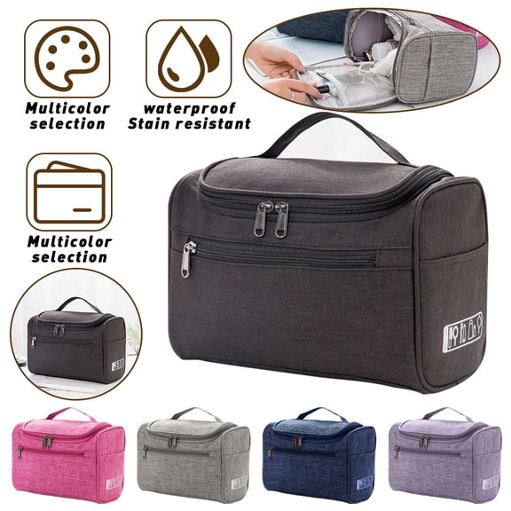 CNKOO Professional Large Cosmetic Case Makeup Bag Storage Handle Organizer Travel Kit Toiletry Box Black