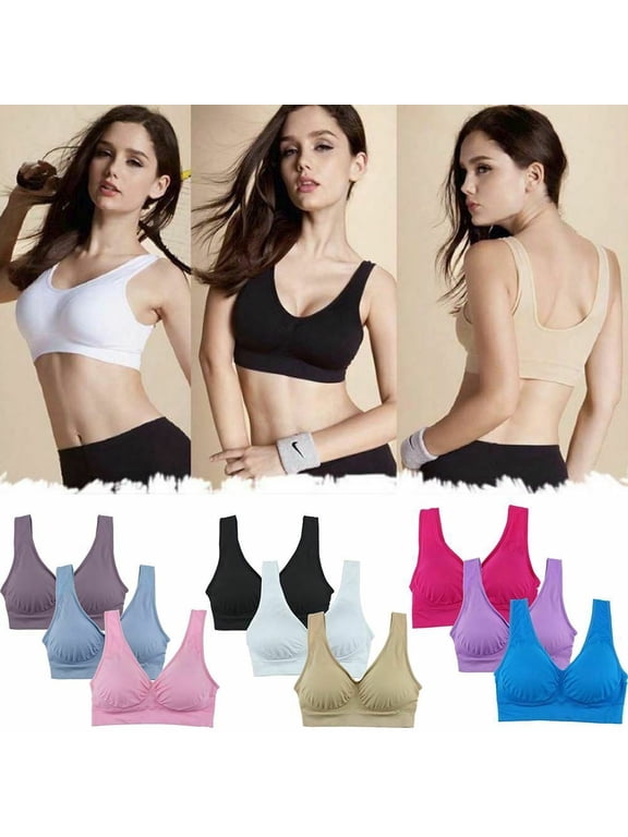 Sexy Genie Bra with Pads Seamless Push up Underwear Sport for Women L XL 2XL 7XL