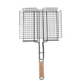 thumbnail image 1 of CNMF BBQ Grilling Basket Non Stick Iron With Beech Handle Fish Grill Mesh Fish Grill Mesh Rack For Outdoor Camping,Outdoor Barbecue Accessory, 1 of 10
