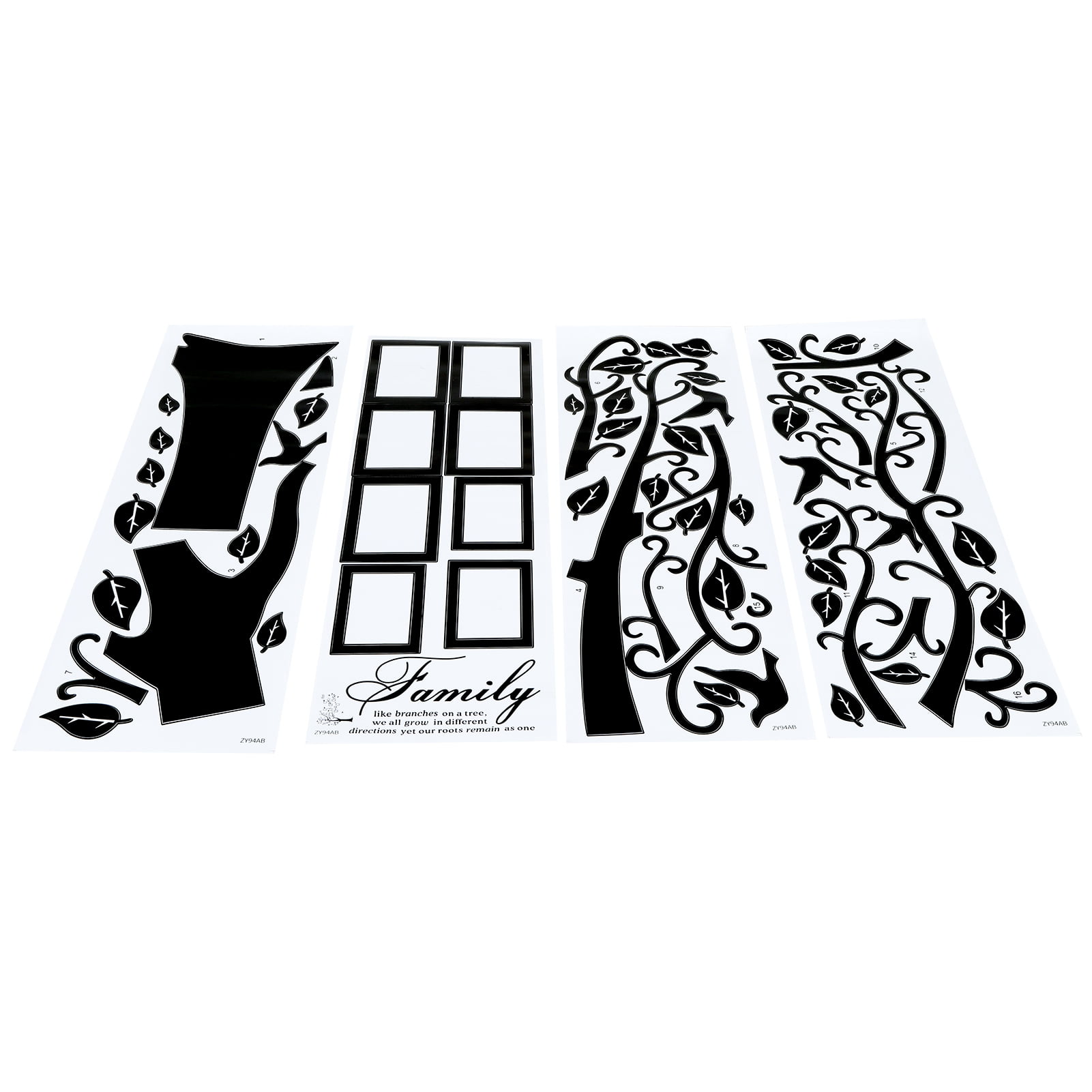 CNMF Photo Tree Sticker,DIY Family Photo Frame Tree Wall Sticker Decor