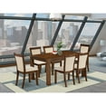 thumbnail image 1 of CNMZ7-NN-32- Wood Table and 6 Chair - Sand Blasting Antique Walnut Finish, 1 of 2