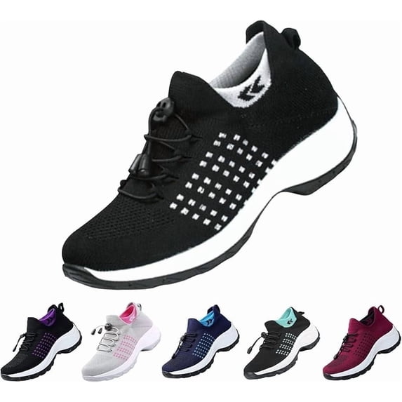 CNN Ortho Stretch Cushion Shoes for Women Comfortwear Orthopedic Sneakers Ortho Breathable Shoes for Plantar Fasciitis