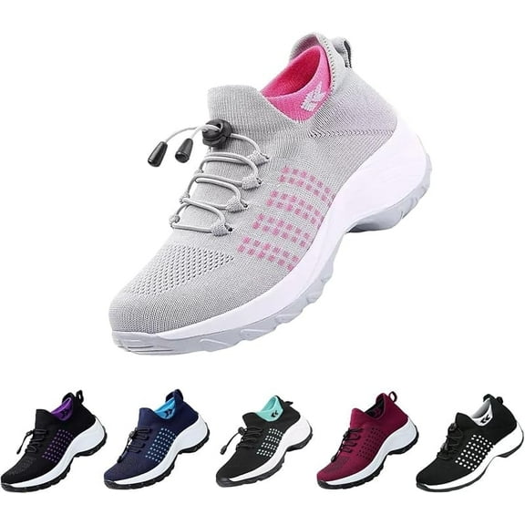 CNN Ortho Stretch Cushion Shoes for Women Comfortwear Orthopedic Sneakers Ortho Breathable Shoes for Plantar Fasciitis