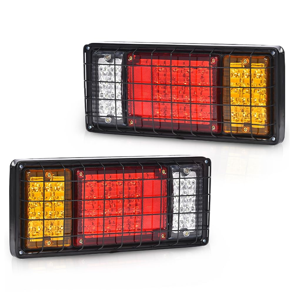 CNNELL 2pcs 40 LED STF9 Tail Turn Signal Brake Reverse Running Lights
