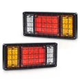 CNNELL 2pcs 40 LED STF9 Tail Turn Signal Brake Reverse Running Lights