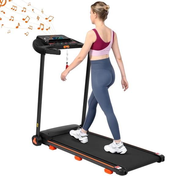 CNSRX 2.5HP Folding Treadmill for Home with 300 lb Capacity and 5% Incline
