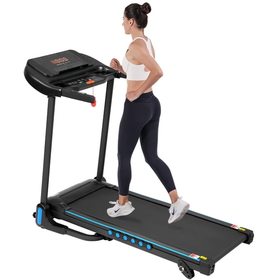 CNSRX 3.0HP Folding Treadmill for Home with 350 lb Capacity and 4 Manual Incline Positions