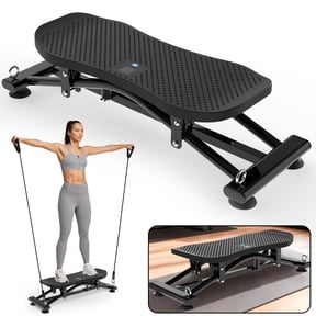 CNSRX Sliding Ski Simulator with Resistance Bands, Compact Home Cardio Trainer