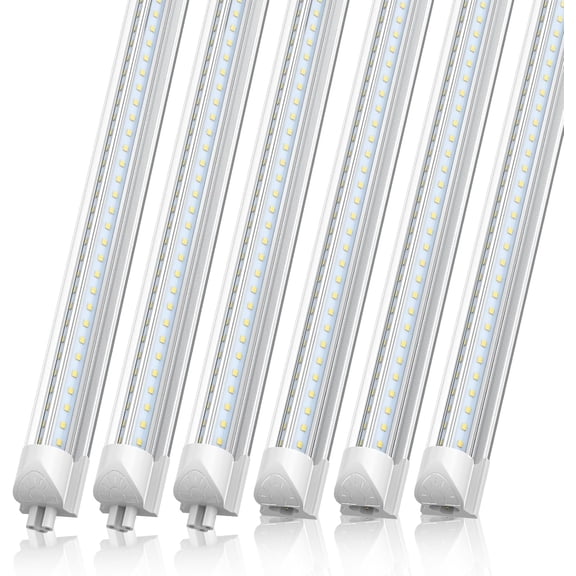 CNSUNWAY 2FT LED Shop Light, 22W 3000K Warm White, T8 LED Tube Light, Ceiling and Utility Shop Lights, Linkable Under Counter Lights for Kitchen, Gara, Workbench, Basement, ETL Listed (Pack of 6)