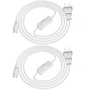 CNSUNWAY 6FT Plug Power Extension Cords with On/Off Switch for T5 T8 Tubes