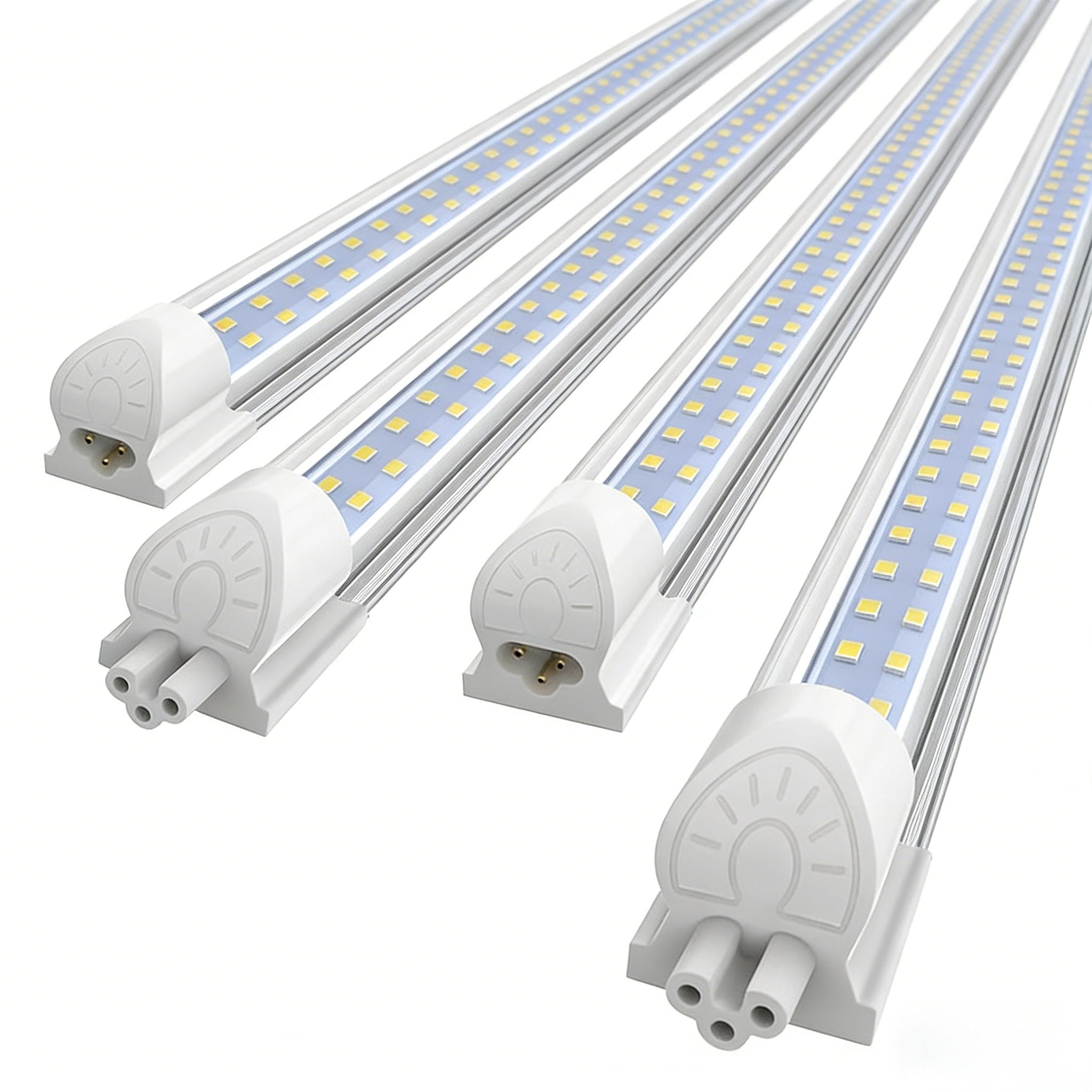 CNSUNWAY LIGHTING 4FT T8 LED Shop Lights Linkable, 38W 4560LM Cool White Clear Cover 4 Pack
