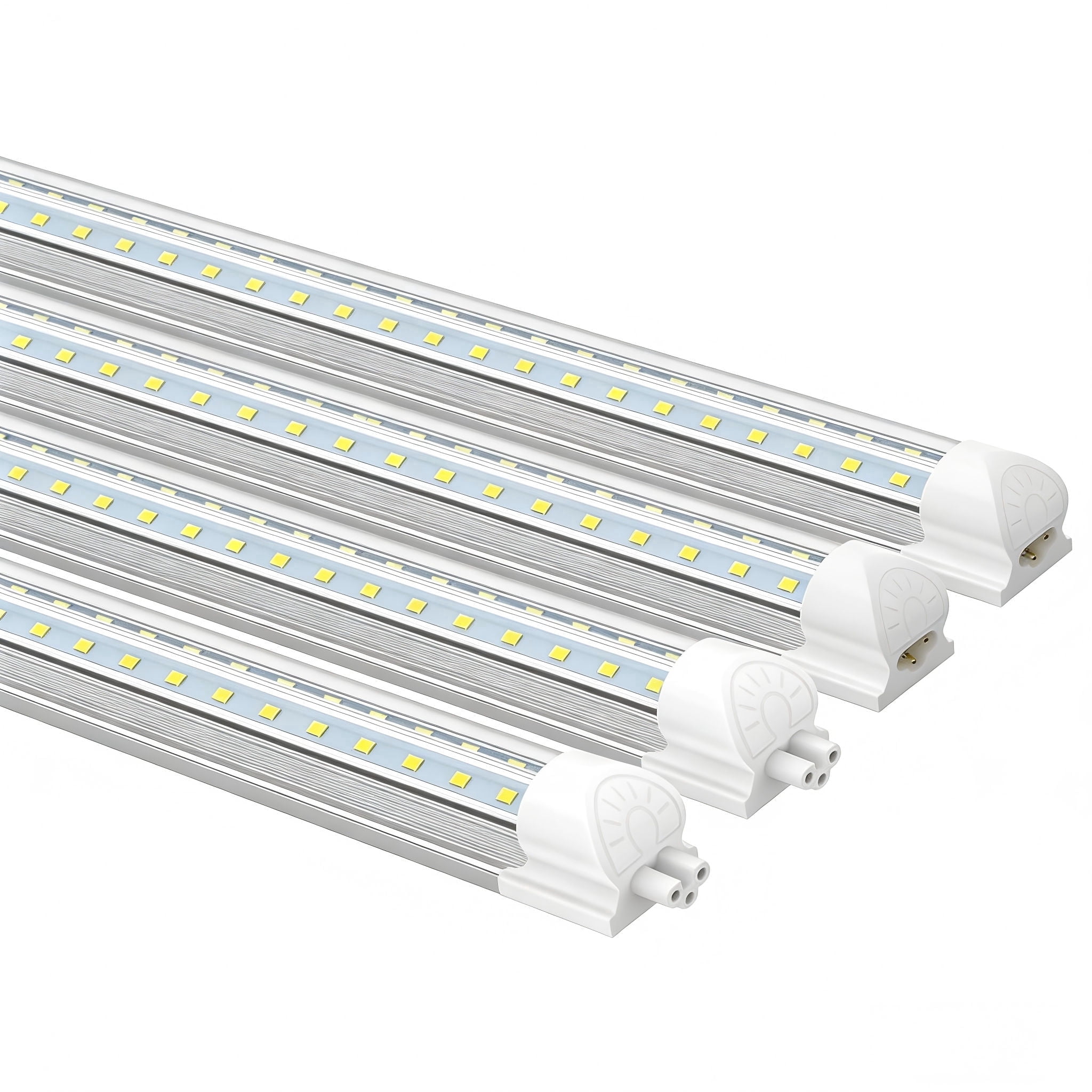 CNSUNWAY LIGHTING 5FT T8 LED Shop Light, V-Shape 50W 6500LM 6000K Cool White, for Garage, Workshop, Warehouse, Basement, ETL Listed, 4-Pack