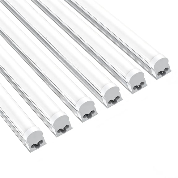 CNSUNWAY LIGHTING T5 LED Shop Light, 2ft 20W 6500K Super Bright White, Linkable Utility Light Fixture, 6-Pack