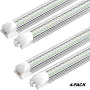 CNSUNWAY V Shape T8 LED Shop Light, 6FT 60W 8400LM 6000K Cool White, ETL 4-Pack