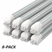 CNSUNWAY T8 LED Shop Light 4FT, High Output 50W 7500LM Cool White, 8-Pack