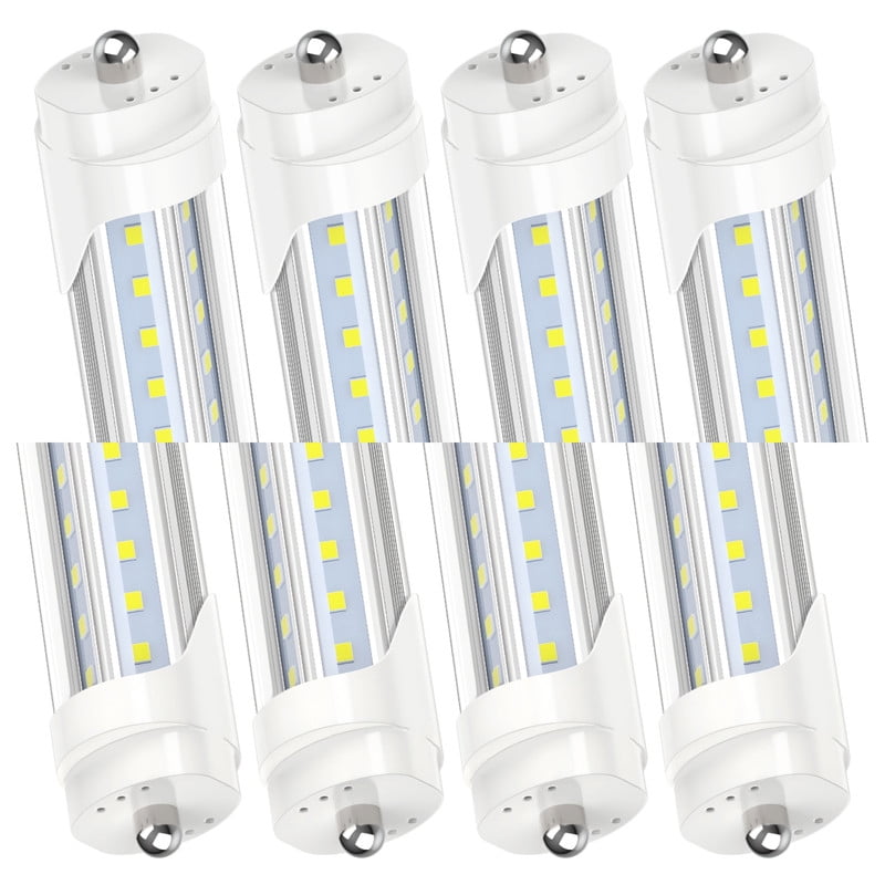 CNSUNWAY T8 8ft LED Tube Light Bulbs, Single Pin Fa8 Base, V Shape 72W ...
