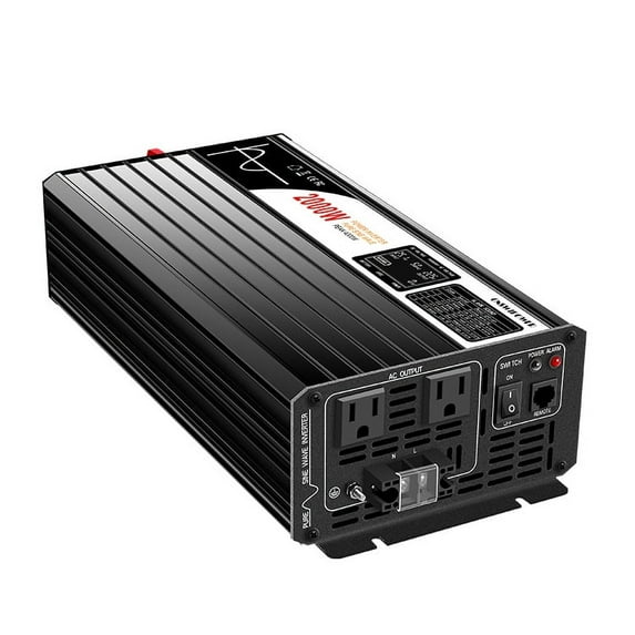 CNSWIPOWER 2000W Pure Sine Wave Inverter, Power Inverter DC 48V to AC 120V Car Inverter for RV Truck Car Solar System Travel Camping