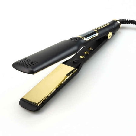 CNV 1.5 INCH Professional Salon - Grade Hair Straightener Flat Iron Titanium, MCH 500°F, LCD Display for Hotel Use