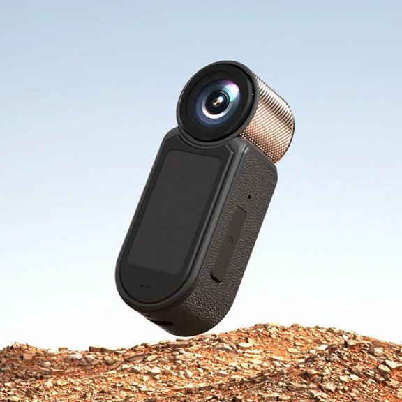 CNV 2.7K Outdoor Riding Action Camera, Neck Mount Portable Driving Recorder with Expandable Microphone for Electric Bike